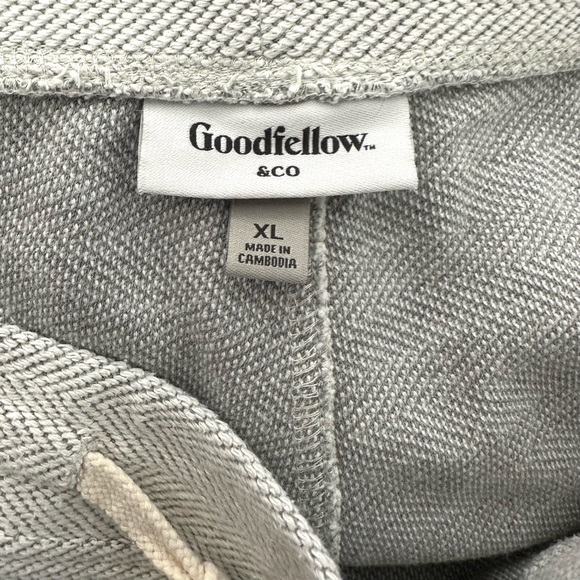 Goodfellow & Co, Men’s Knit Shorts Off-White Relaxed Fit Drawstring 3 pocket EUC - Picture 10 of 11